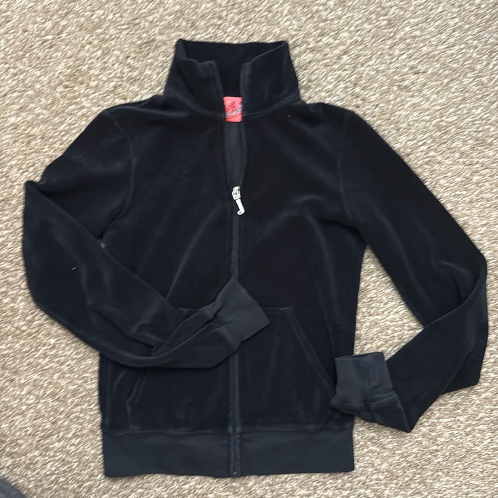 Authentic Juicy Couture Zip up in Black (P)